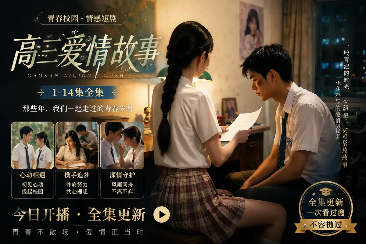 《高三爱情故事》AI黄果真人短剧全集在线观看-高清无水印夸克百度资源-抢先看林澈苏晚晴爱情故事完整版